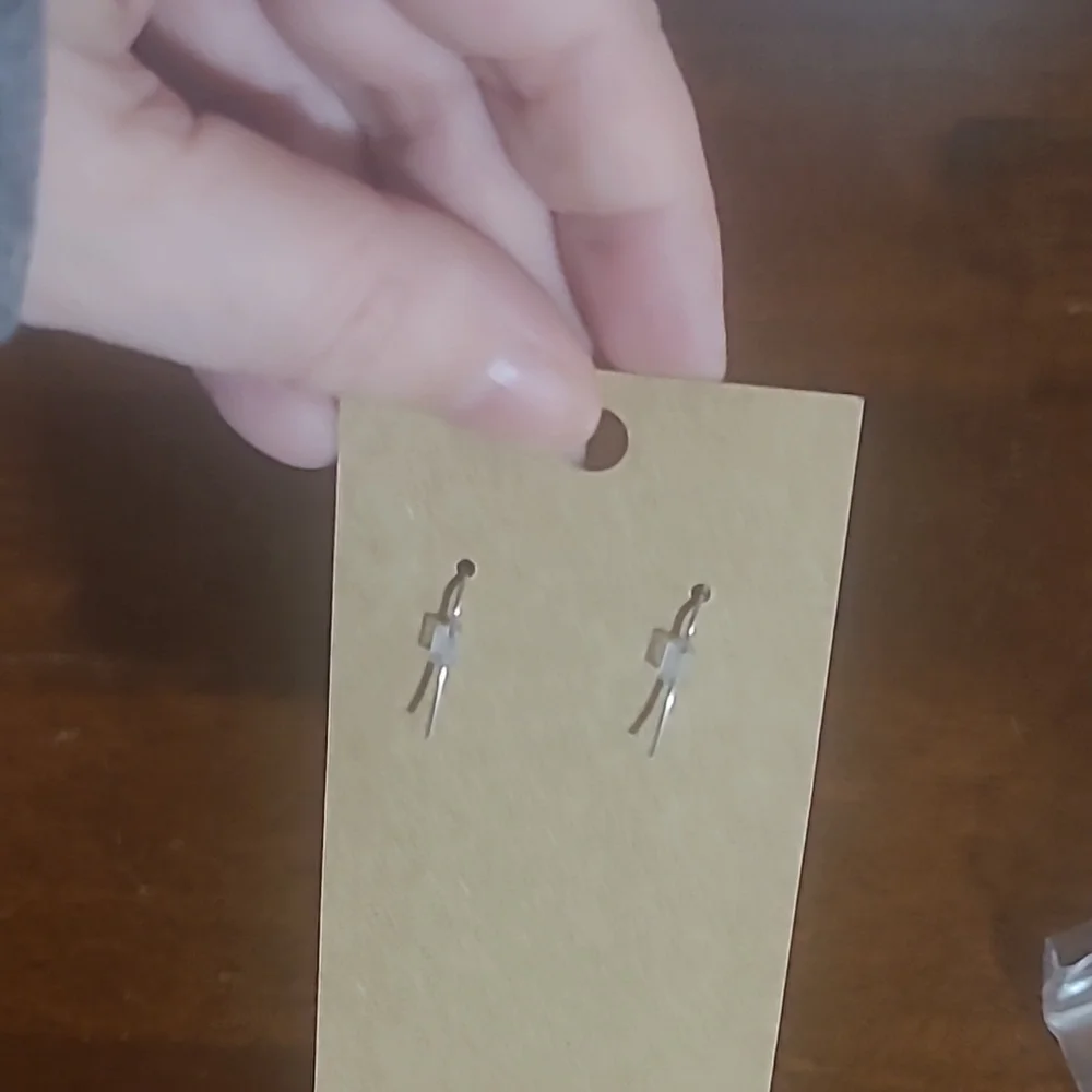 Texas wooden earrings - Picture 2 of 2